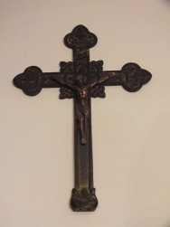 krzyż - mosiężny symbol religijny